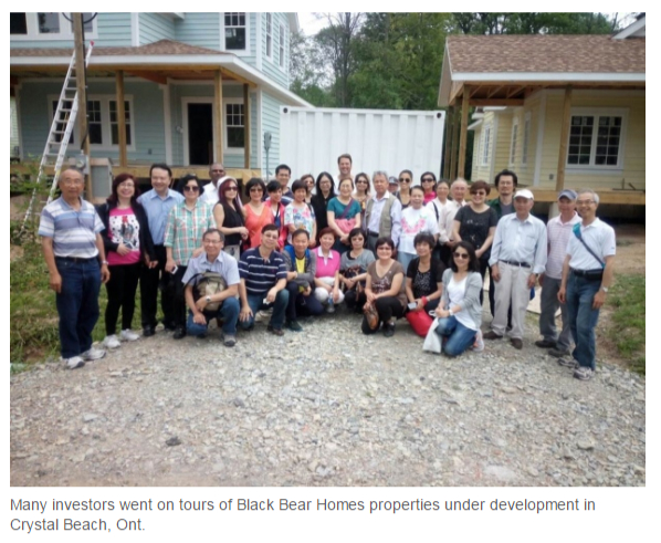 投资者曾去Black Bear Homes物业参观 来源：CBC