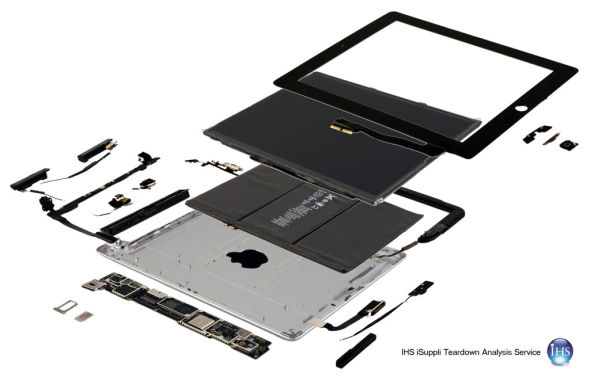 iSuppli拆解入门版新iPad：元件成本316美元(图)