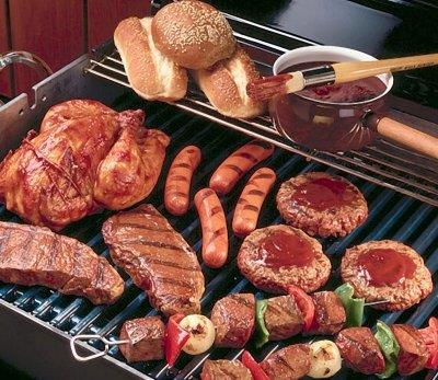享受夏季烧烤的同时，也要注意食品安全。 (取材自维基百科)</p></p> <p><p>