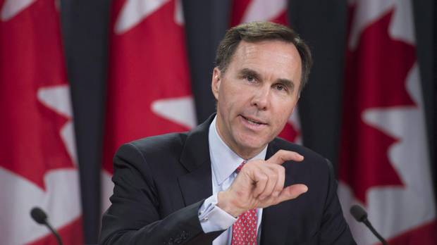 Finance Minister Bill Morneau speaks during an announcement in Ottawa, Monday, December 7, 2015. (Adrian Wyld/THE CANADIAN PRESS)