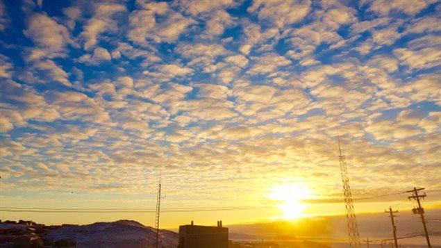 加拿大Nunavut特区的元旦风光