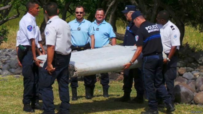 至今只在法属留尼汪岛发现一块属于这架波音777客机襟副翼的残骸