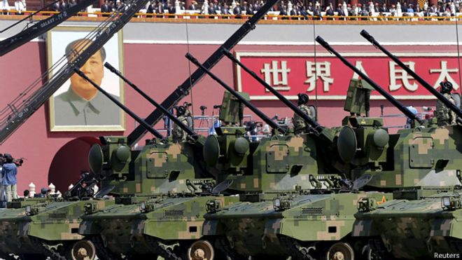 天安门广场上的中国坦克（2015年9月）