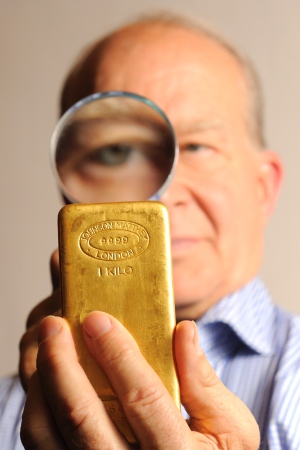GOLD bar brick bullion
