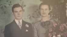 The couple dated for three years before marrying