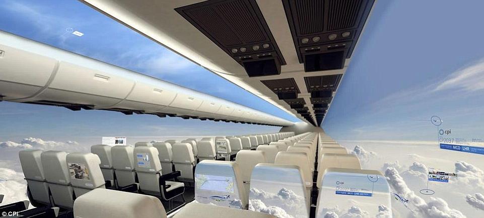 Image result for 未来客机都将没窗户