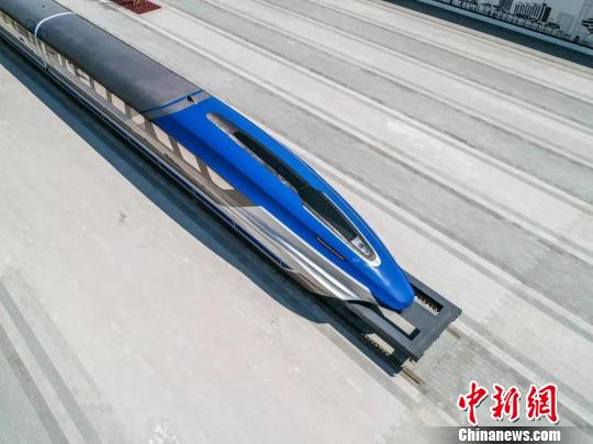 中国时速600公里高速磁浮试验样车外貌。中车四方股份公司提供