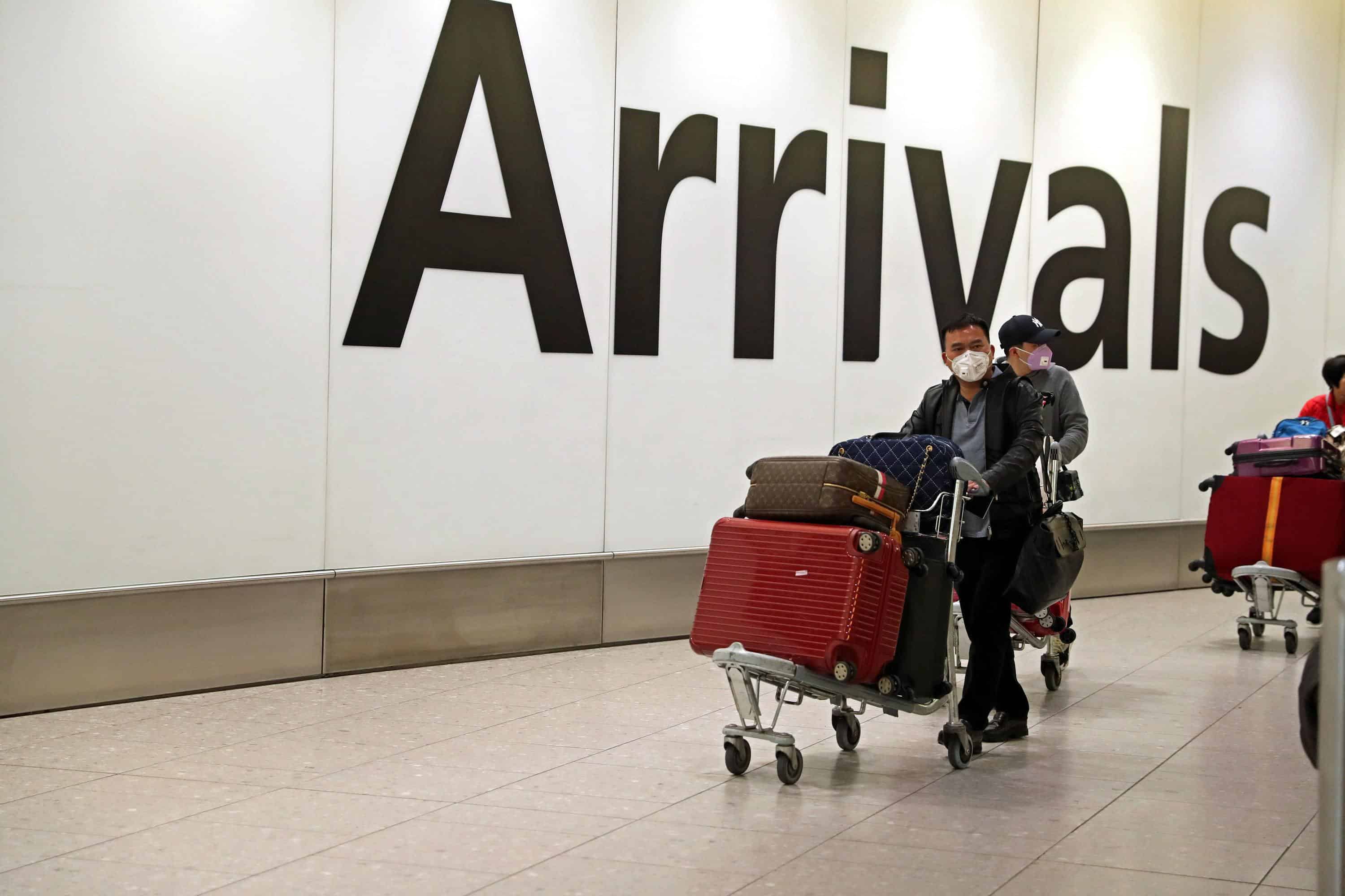 外媒：英国正追踪约2000名从武汉抵英的旅客 