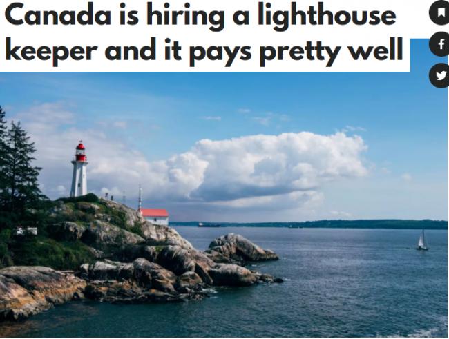 社恐首选！加拿大政府正招聘“世界上最孤独的工作”， 工资超高与世隔绝