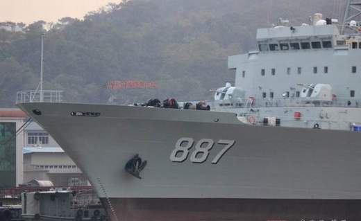 中国海军订购多艘巨舰 水平顶尖正在海试(组图)