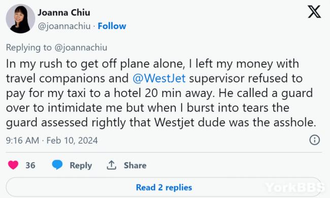 加华人被WestJet赶下飞机 只因去洗手间太多太多